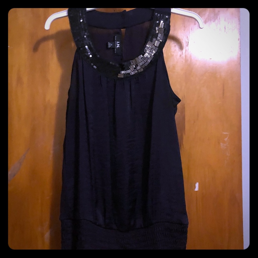 Gorgeous Beaded Collar Tank Top